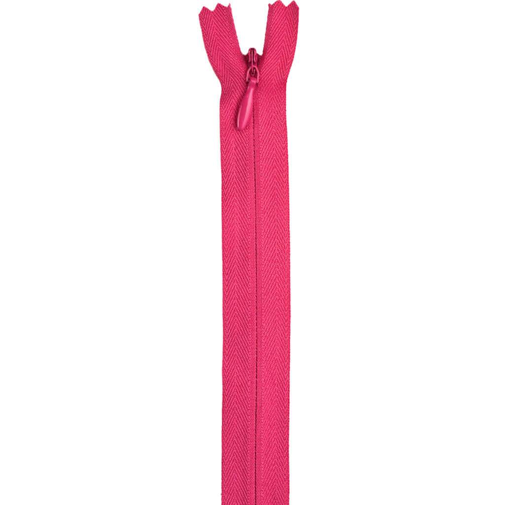 Coats Invisible Zipper 20in to 22in Hot Pink