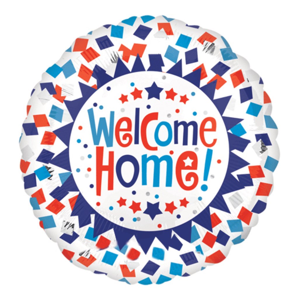 Welcome Home Confetti Balloon 18in