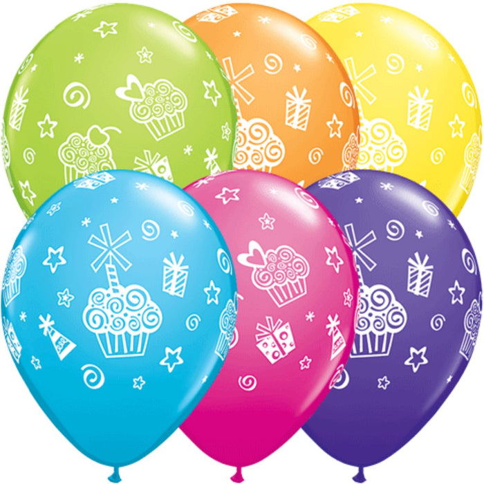 Cupcakes & Presents (6/Pkg) 11in 