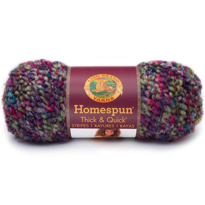 Lion Brand Homespun Thick & Quick Yarn Mystical Stripes