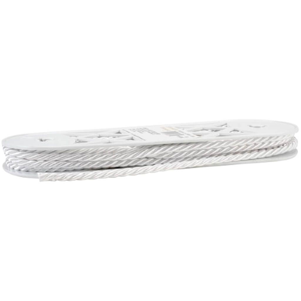 Twist Cord Trim 1/4in White