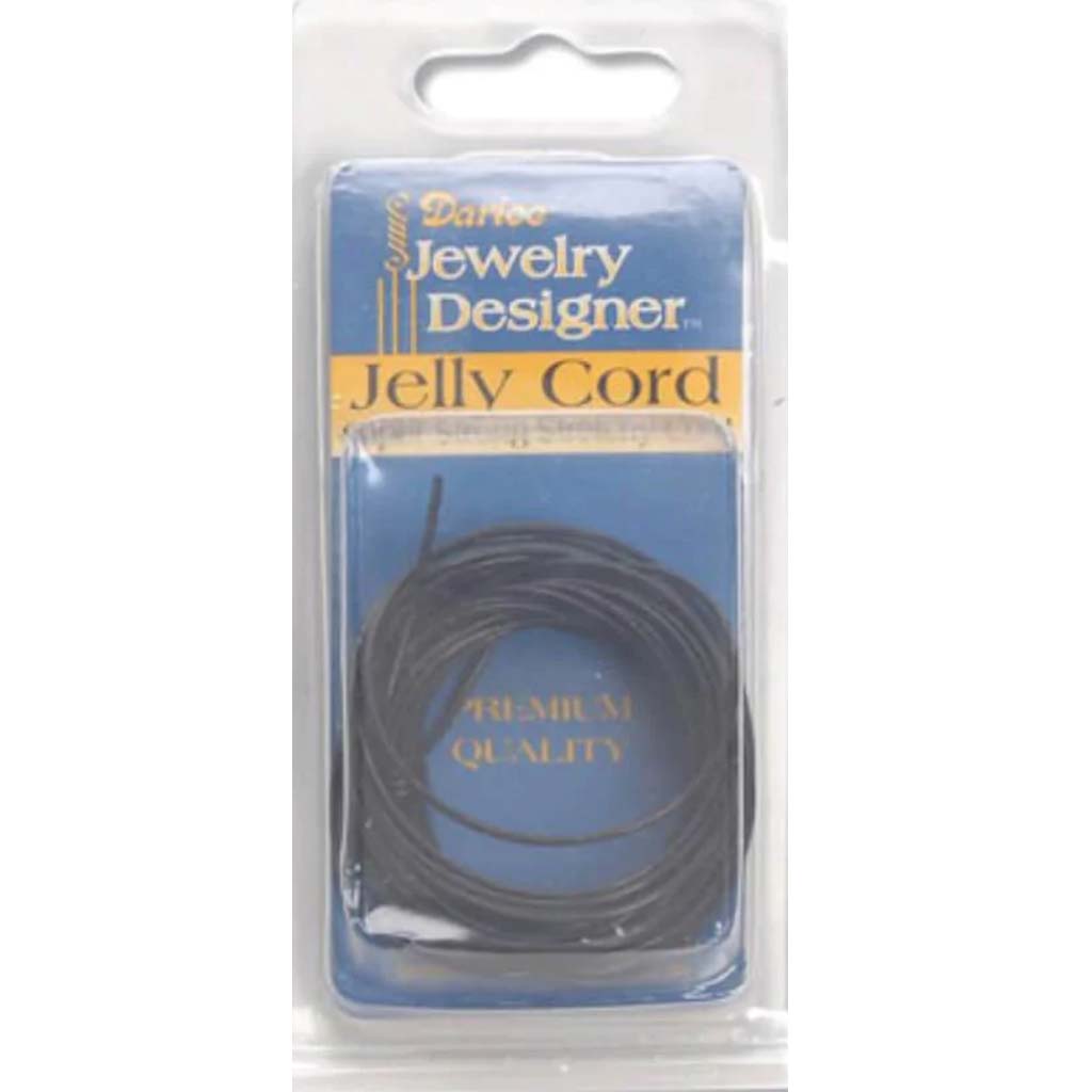 CORD JELLY BLACK .8MM 3YD 