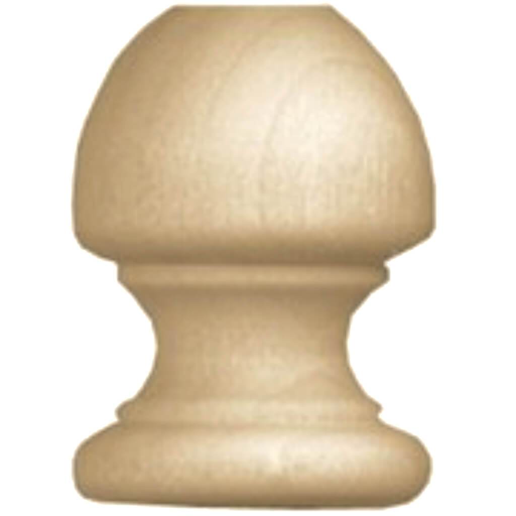 Acorn Dowel Cap 1-1/8inwith 3/8in Hole 2pcs