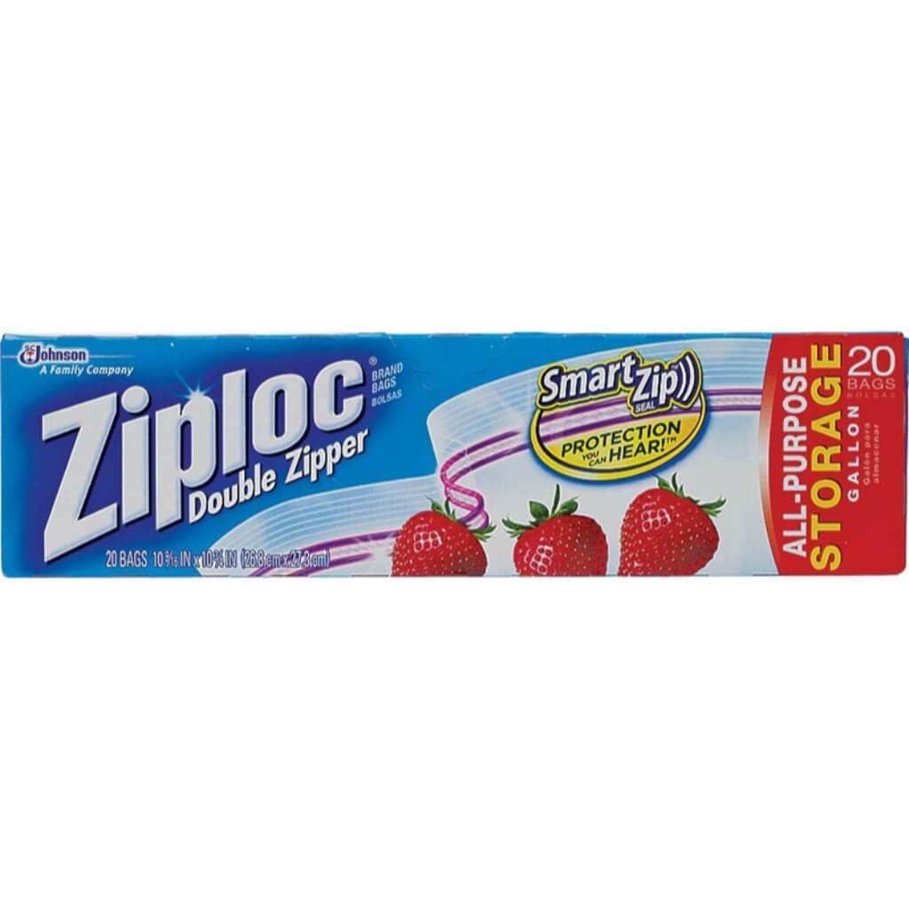 Ziploc Storage Gallon Bags 20 count 