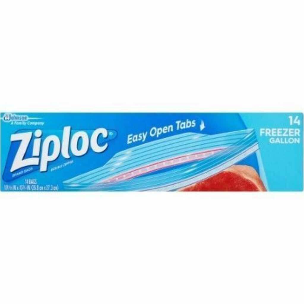 Zipper Freezer Bags, Gallon, 14 Ct 