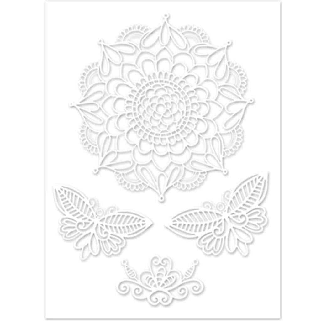 CRAFT DECOR: 11.5CMX15.5CM GLASS ETCHING EFFECTS STICKERS 