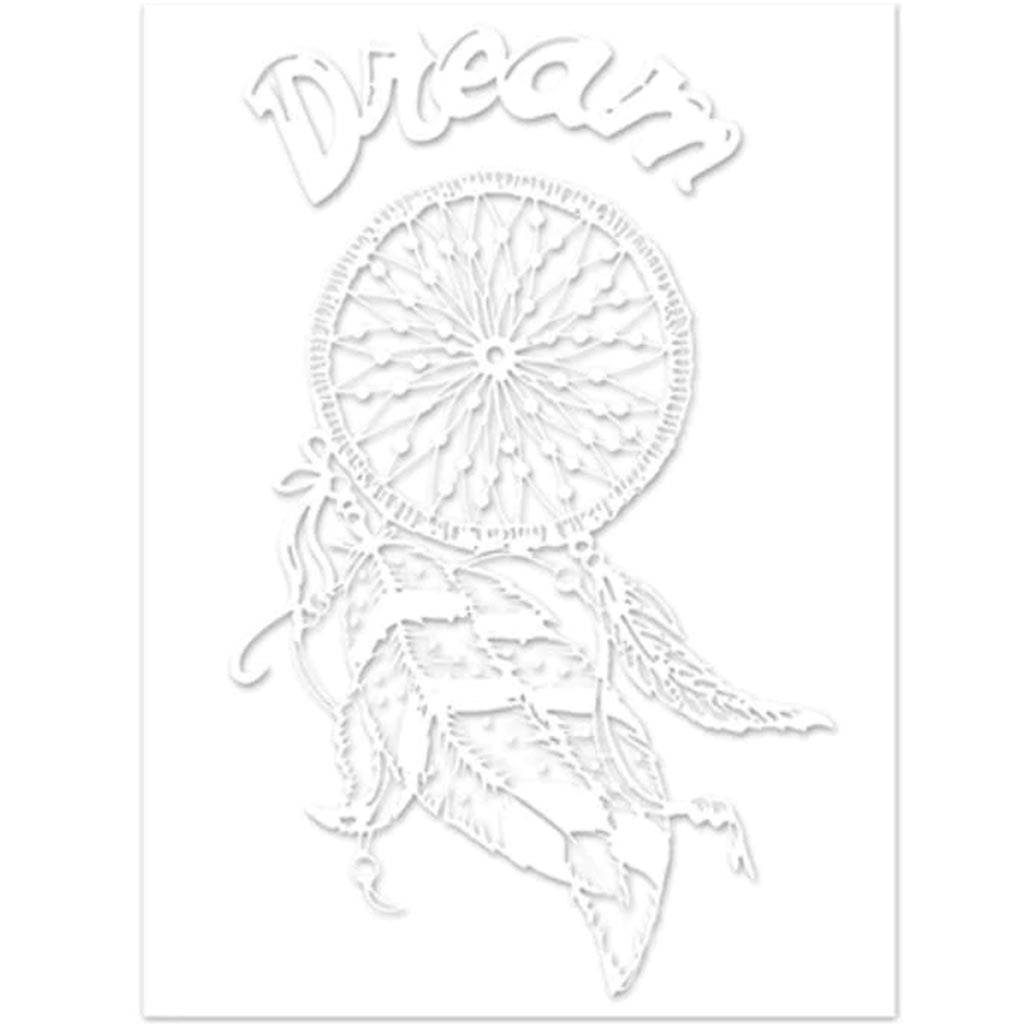 CRAFT DECOR: 11.5CMX15.5CM GLASS ETCHING EFFECTS STICKERS 