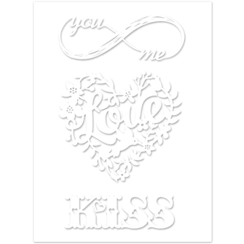 CRAFT DECOR: 11.5CMX15.5CM GLASS ETCHING EFFECTS STICKERS 