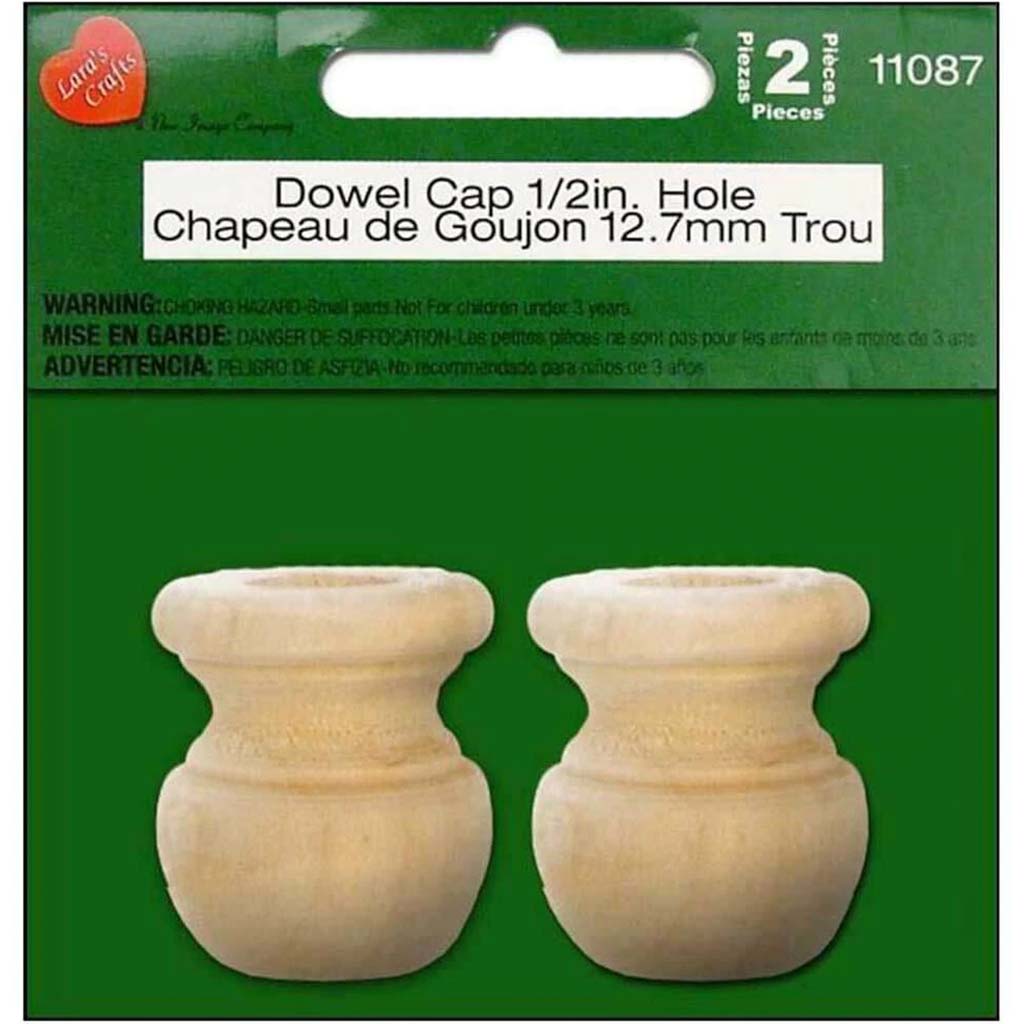 Dowel Cap 1in with 3/8in Hole