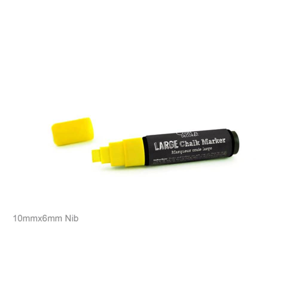 CRAFT DECOR: CHALKBOARD DOOR MARKER BLISTER-CARDED 10MM N.YELLOW 