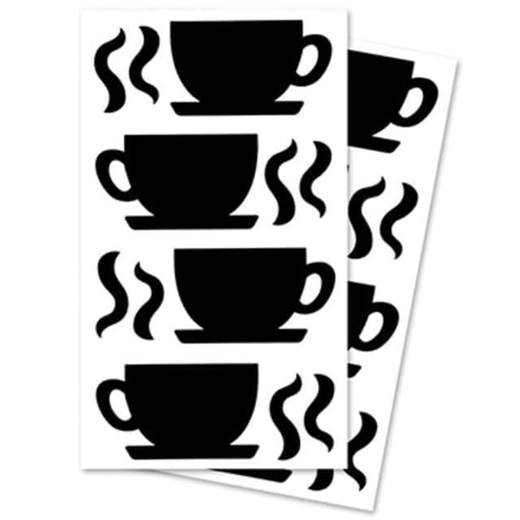 Craft Decor: Chalkboard Label Stickers 2 Sheets Caf? 