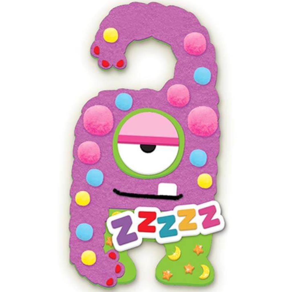 KRAFTY KIDS KIT: DIY FOAM ADOORABLES HANGER KIT ZZZZZ.. 