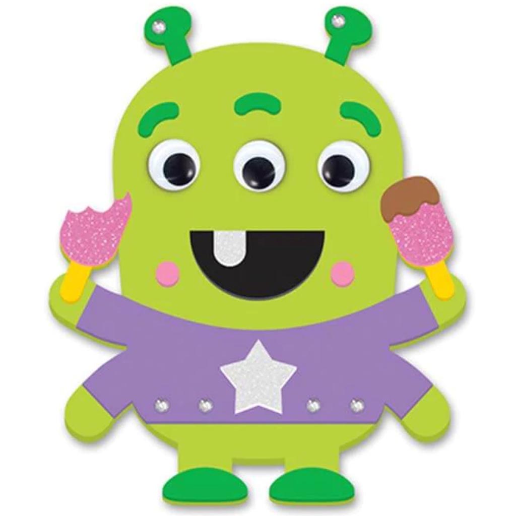 KRAFTY KIDS KIT: DIY FOAM CK PEEL-N-STICK MONSTER 