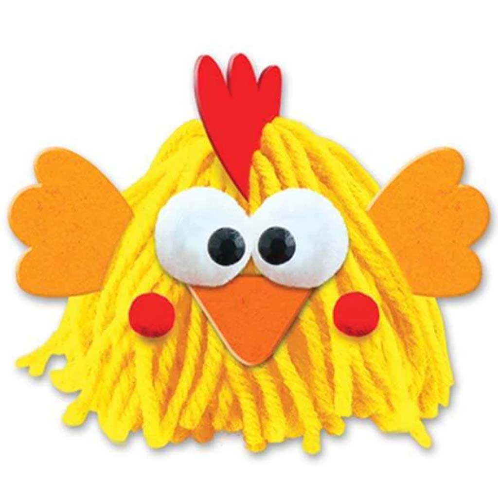 Krafty Kids Kit: Diy Wacky Wool Craft Kit Chicken 