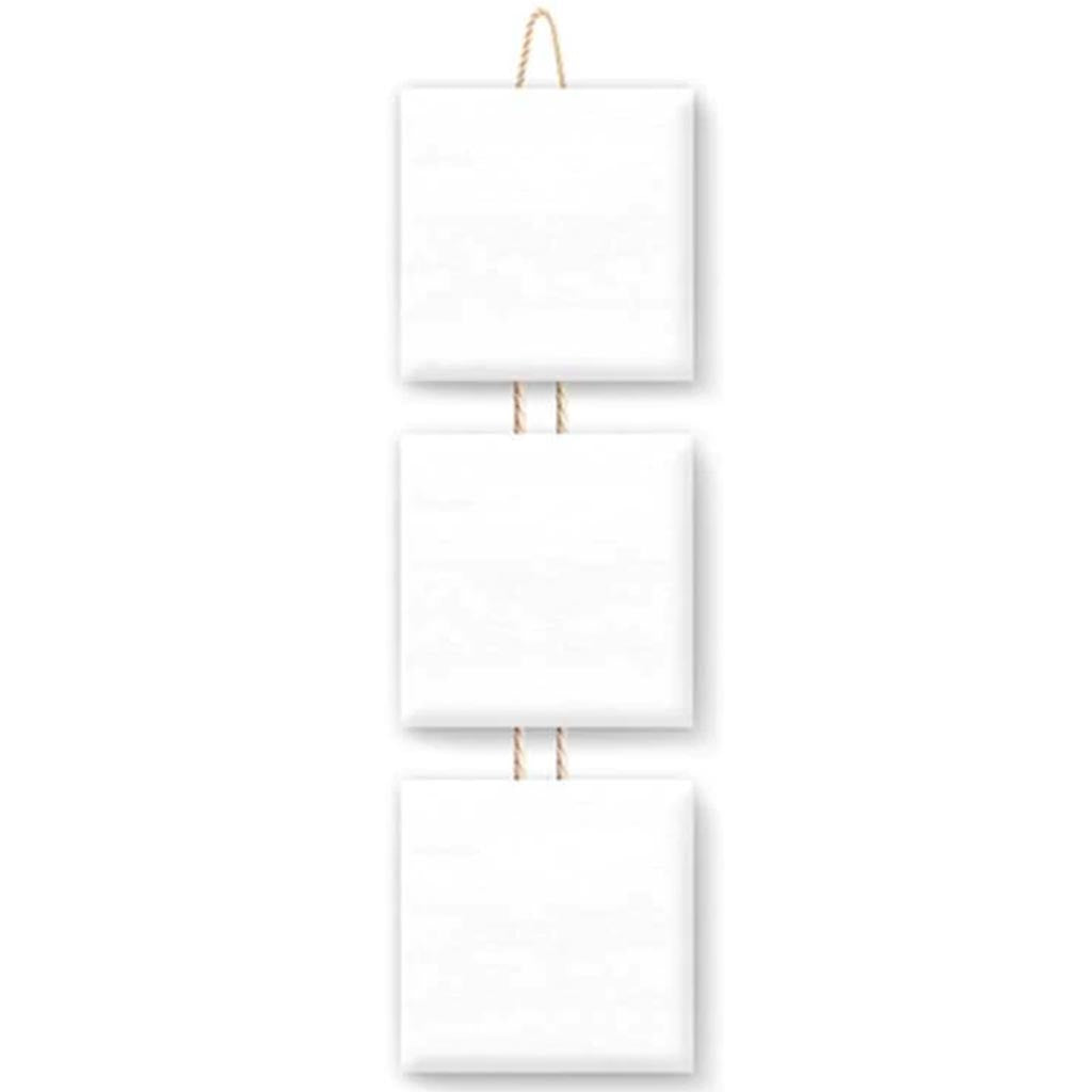 STRETCH ARTIST CANVAS:PRIMED 3PC WALL HANGER BACK-STAPLED 5"X5" 