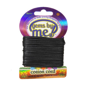 Cotton Cord Black 1mm x 10 yards