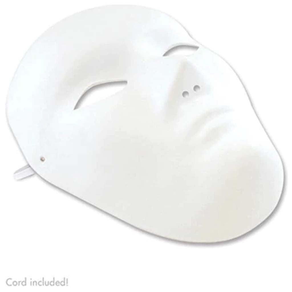 KRAFTY KIDS: 'DIY' MASK W/ELAS ELASTIC BAND MALE FULL FACE 