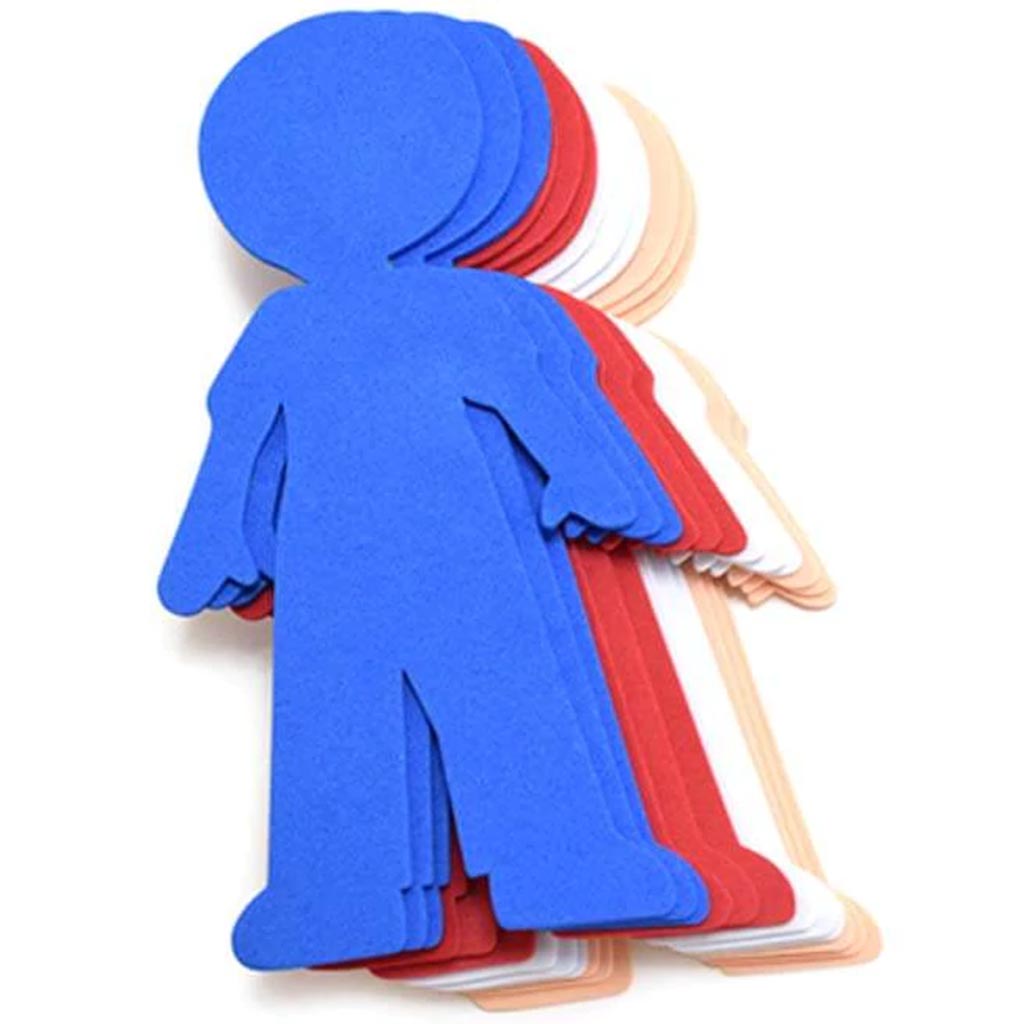 KRAFTY KIDS: 6" FOAM SHAPES X12 ASST COLORS BOY 