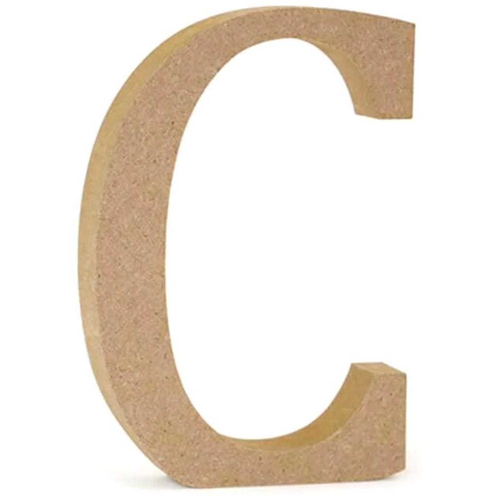 WOOD LETTERS:MDF STANDING WOOD LETTERS:MDF STANDING C 5 1/8" 