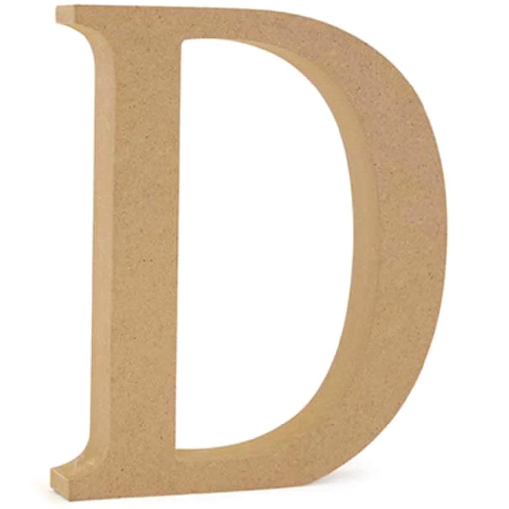 WOOD LETTERS:MDF STANDING WOOD LETTERS:MDF STANDING D 5 1/8" 