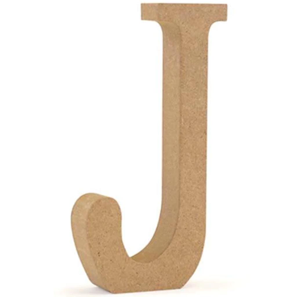 WOOD LETTERS:MDF STANDING WOOD LETTERS:MDF STANDING J 5 1/8" 