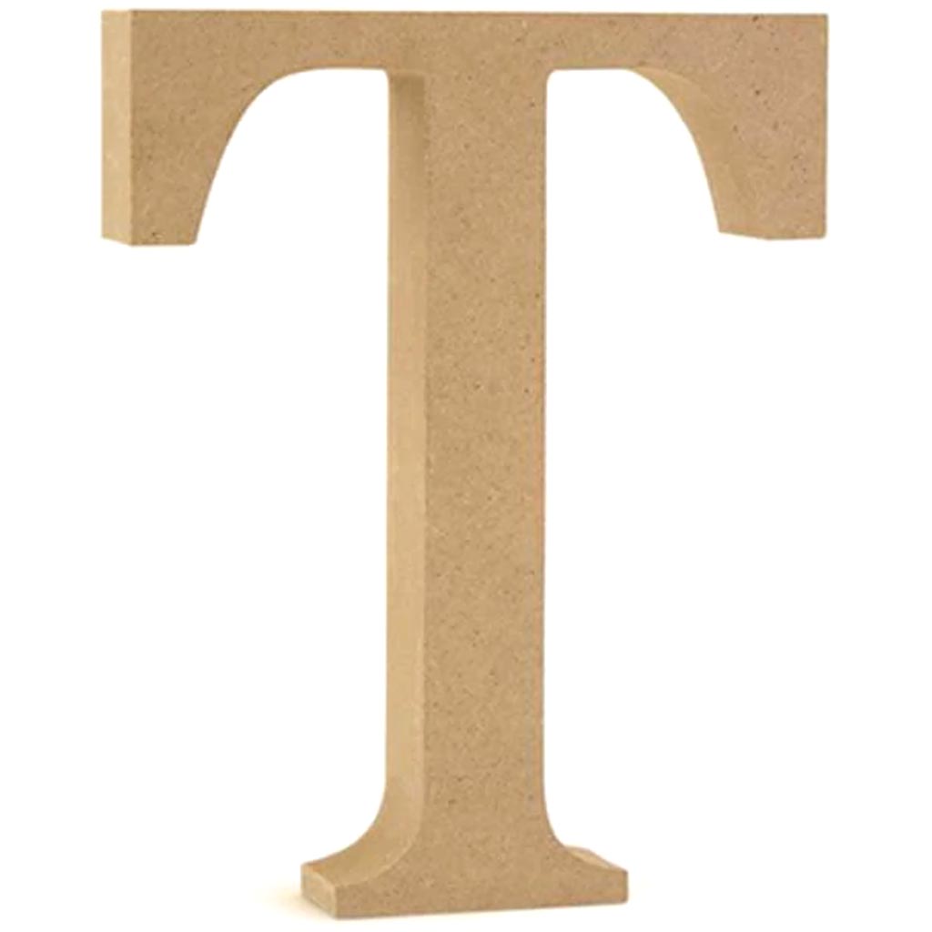 WOOD LETTERS:MDF STANDING WOOD LETTERS:MDF STANDING T 5 1/8" 