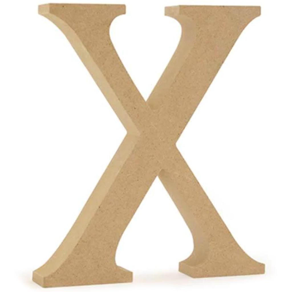 WOOD LETTERS:MDF STANDING WOOD LETTERS:MDF STANDING X 5 1/8" 