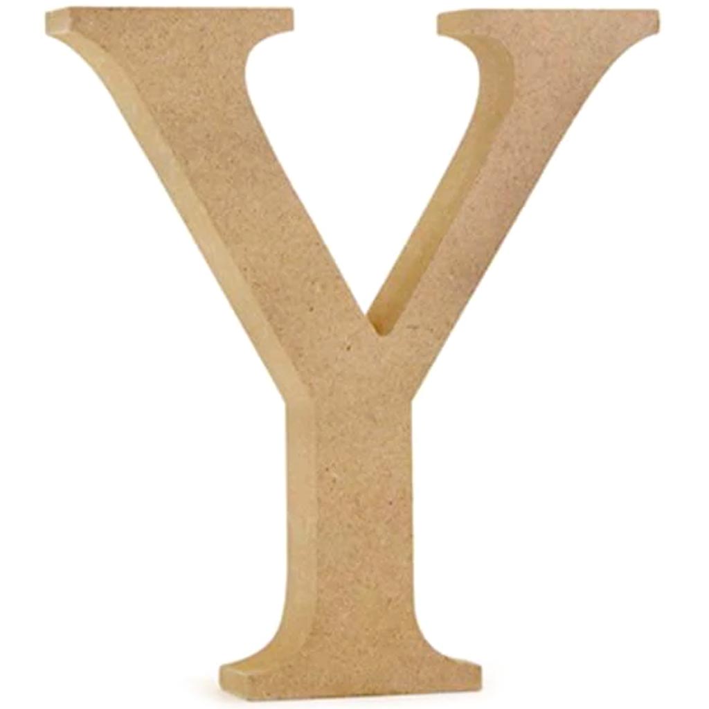 WOOD LETTERS:MDF STANDING WOOD LETTERS:MDF STANDING Y 5 1/8" 