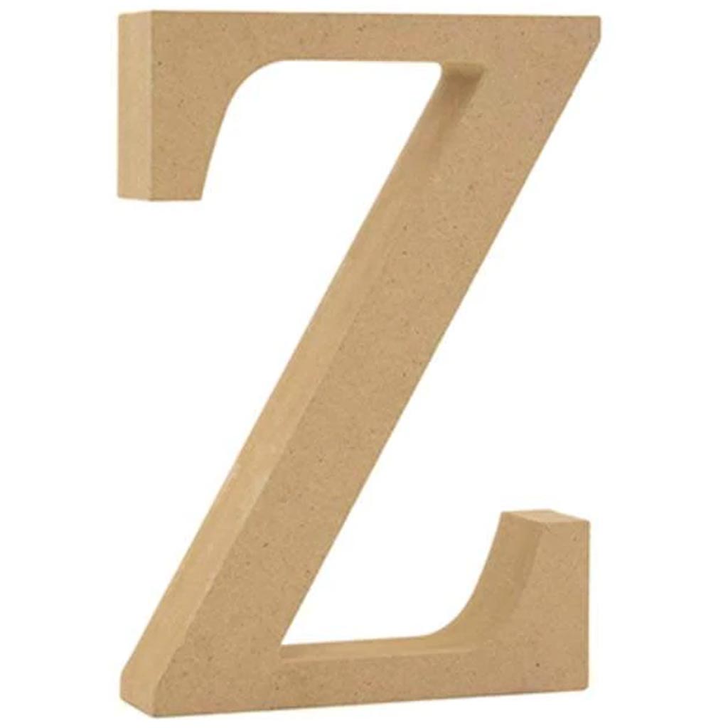 WOOD LETTERS:MDF STANDING WOOD LETTERS:MDF STANDING Z 5 1/8" 