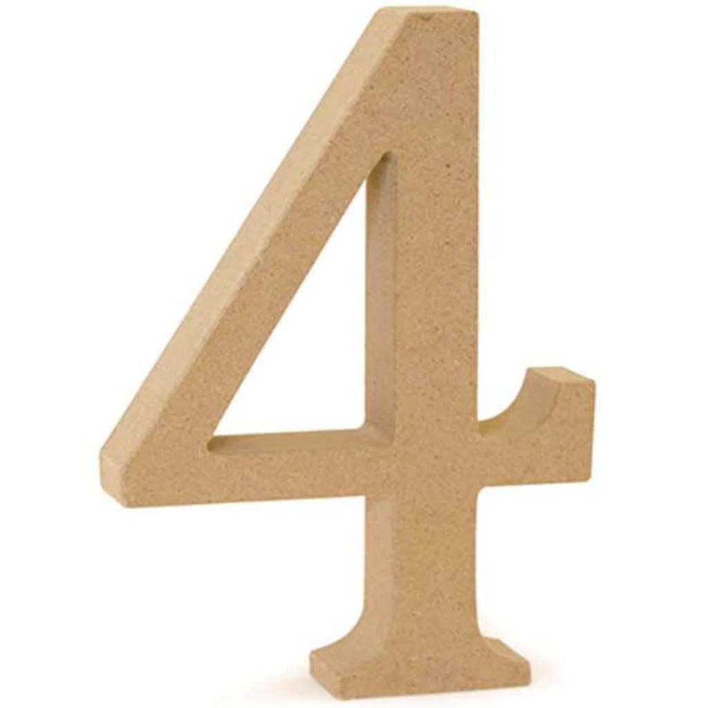 WOOD LETTERS:MDF STANDING WOOD LETTERS:MDF STANDING 5 1/8" 