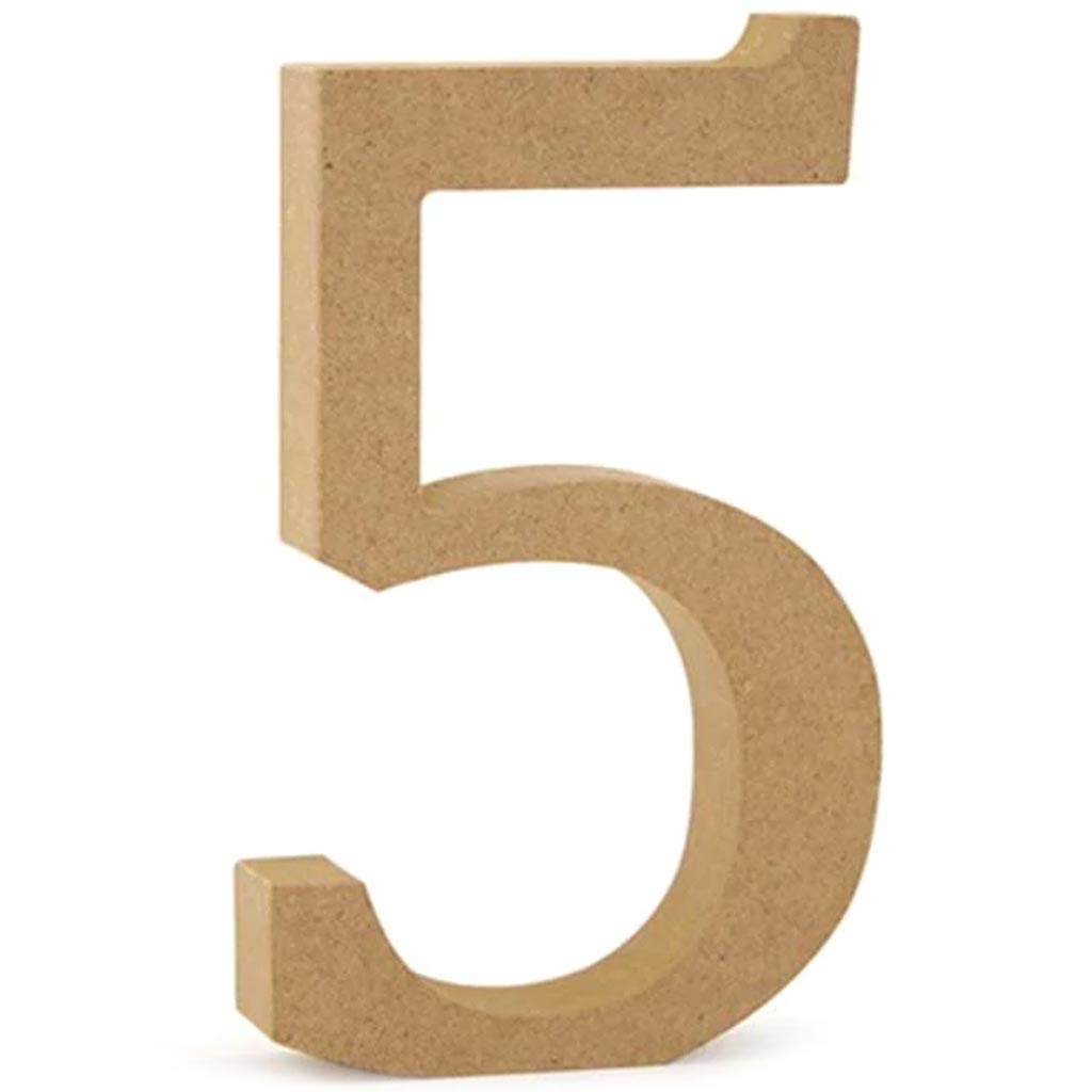 WOOD LETTERS:MDF STANDING WOOD LETTERS:MDF STANDING 5 1/8" 