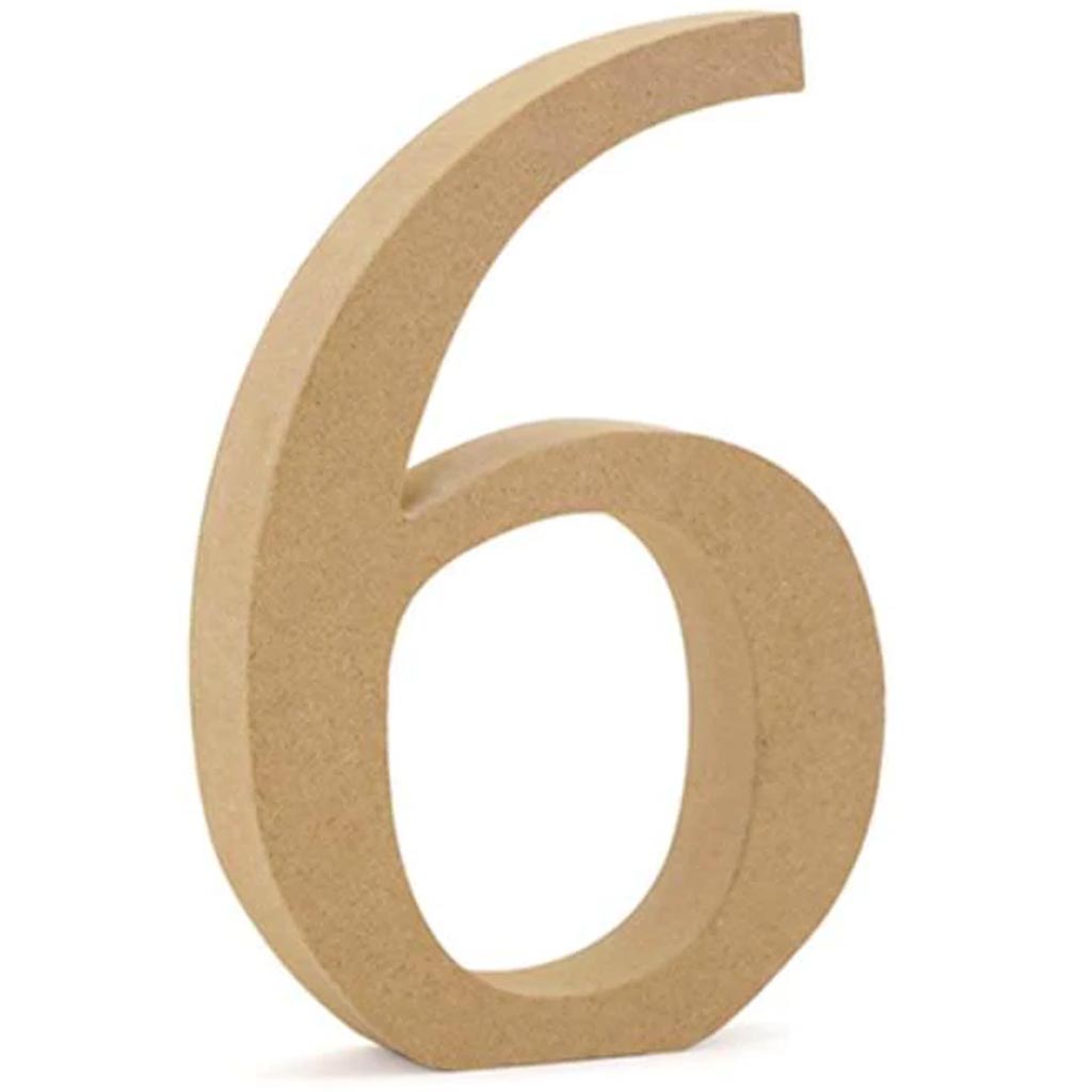 WOOD LETTERS:MDF STANDING WOOD LETTERS:MDF STANDING 5 1/8" 