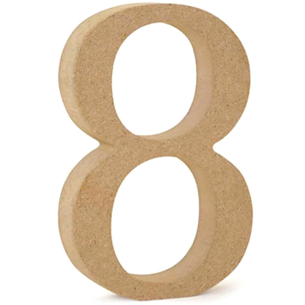 WOOD LETTERS:MDF STANDING WOOD LETTERS:MDF STANDING 5 1/8" 