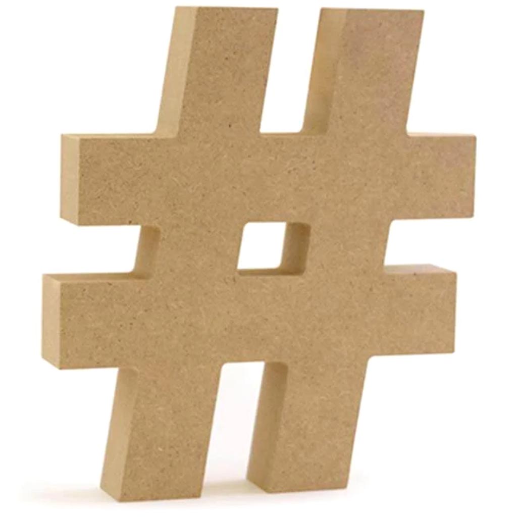 WOOD LETTERS:MDF STANDING WOOD LETTERS:MDF STANDING # 5 1/8" 