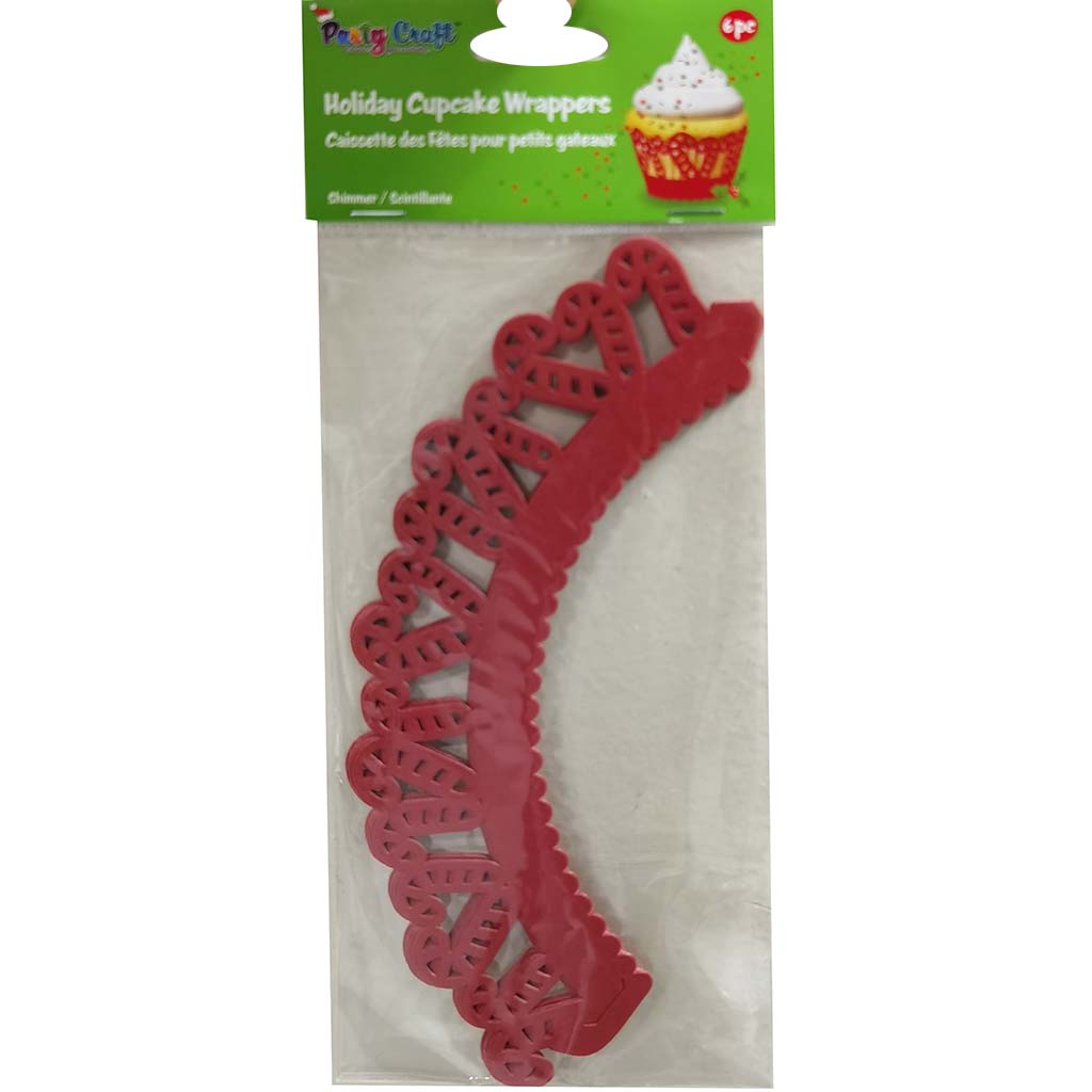 Holiday Cupcake Wrappers 6pcs