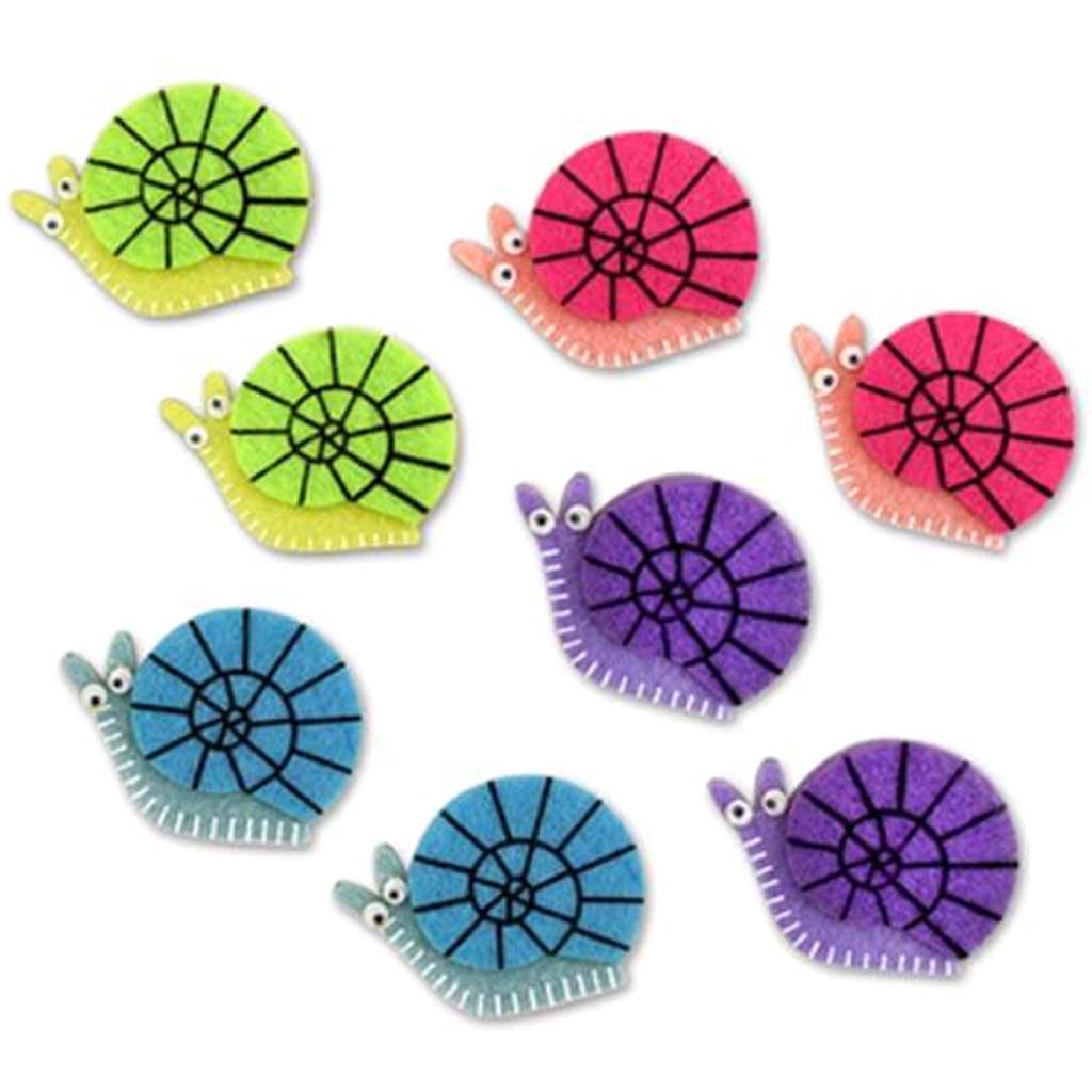 PAPER CRAFT EMB: FELT-FAD CUTS SELF-STICK SNAILS 