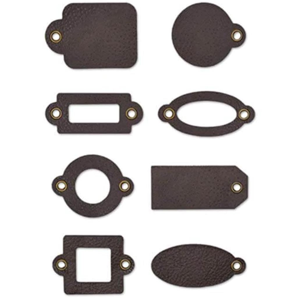 PAPER CRAFT EMB: TAG MEDLEY X8 W/GROMMETS 