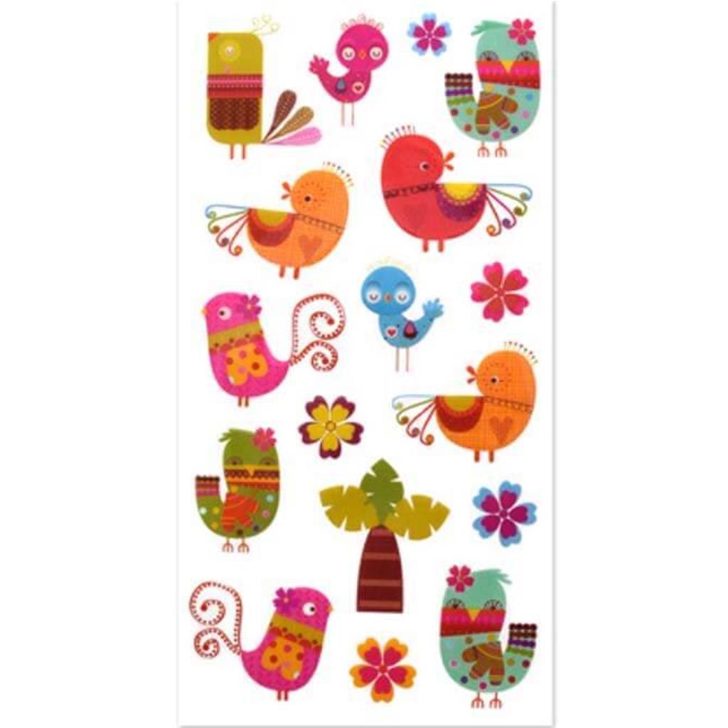 PAPER CRAFT STICKERS: 10CMX19C M 3D EPOXY STICKERS 