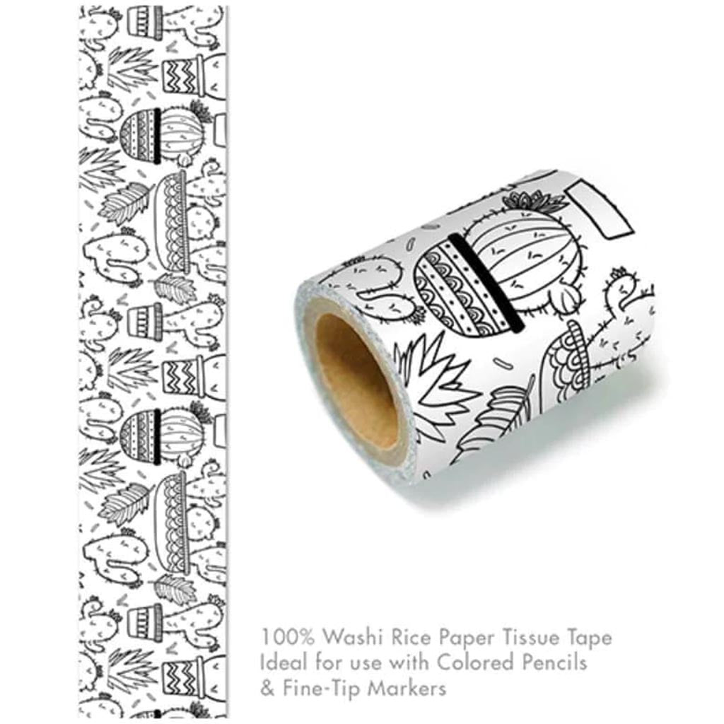 MASKING TAPE:LIVING IN COLOR W ASHI TAPE AT CACTUS 5CMX3M 