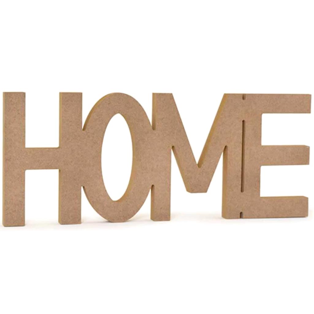 Wood Craft: 12in Diy Word Decor Mdf Standing Home 