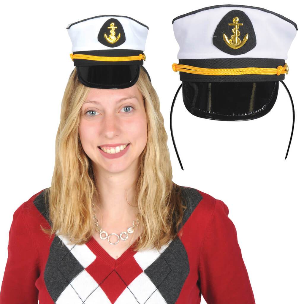 Yacht Captain&#39;s Cap Headband 