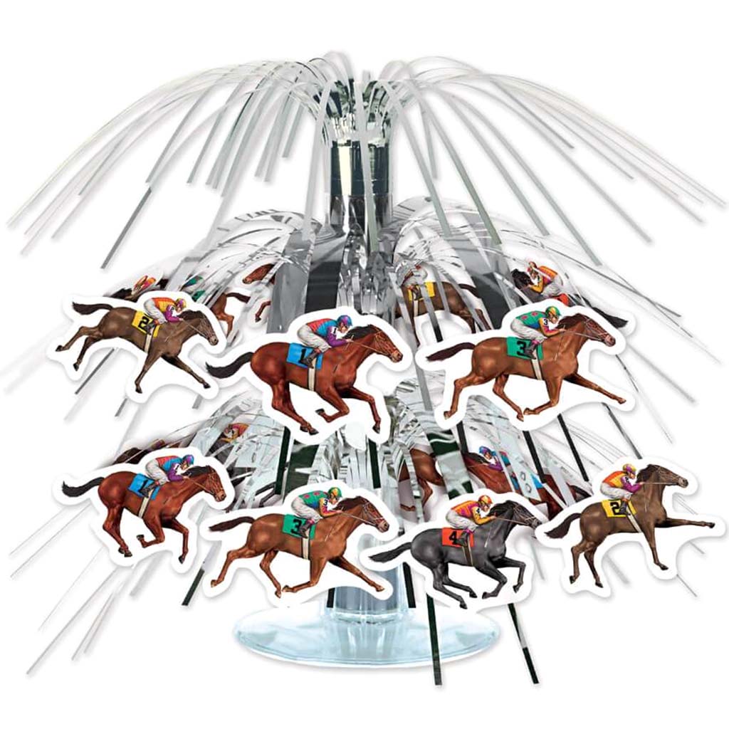 Mini Cascade Centerpiece Horse Racing 