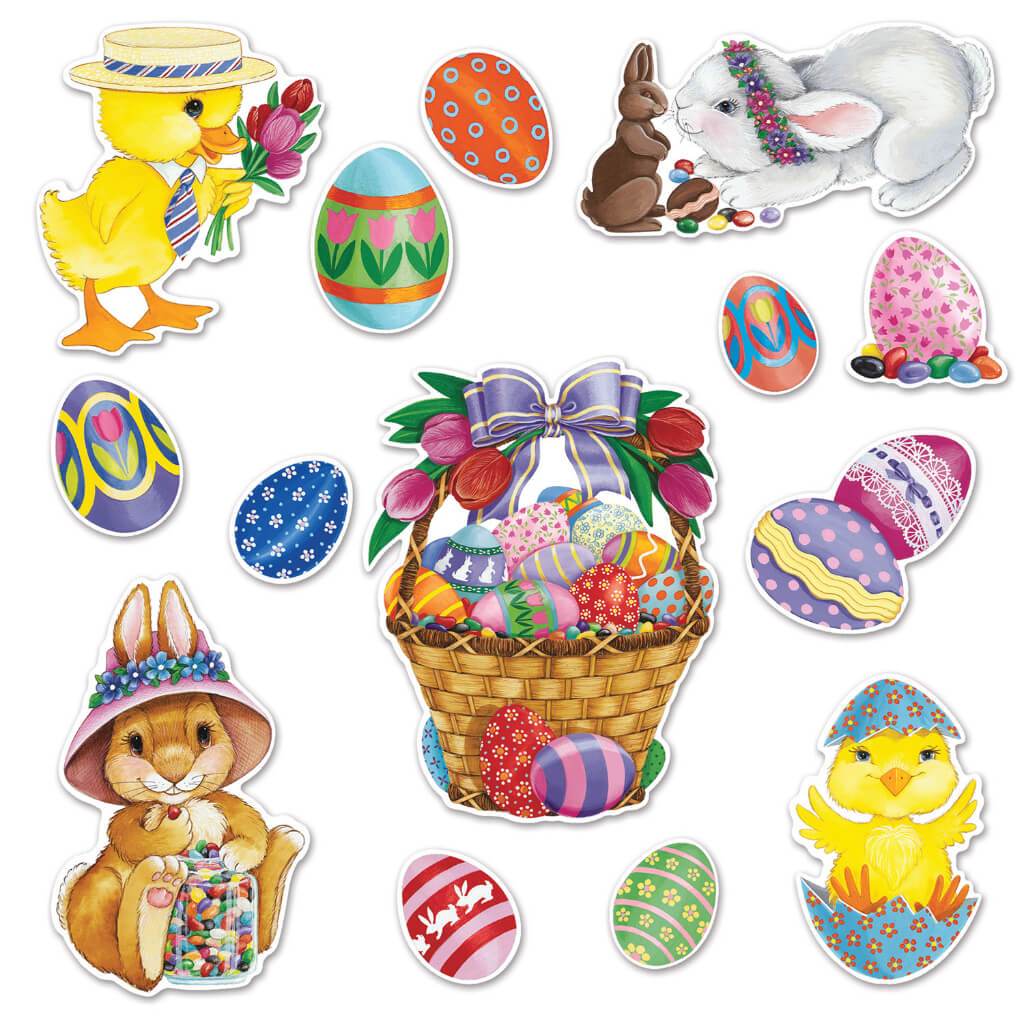 Easter Basket &amp; Friends Cut-Outs 