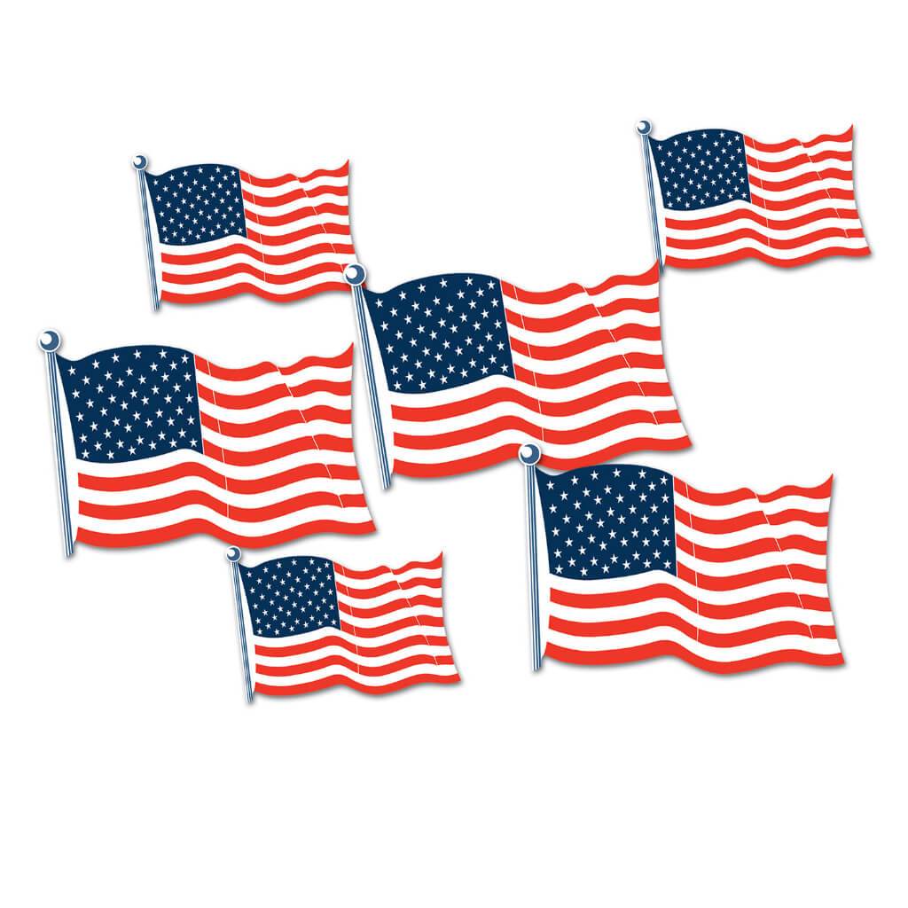 American Flag Cut-Outs 