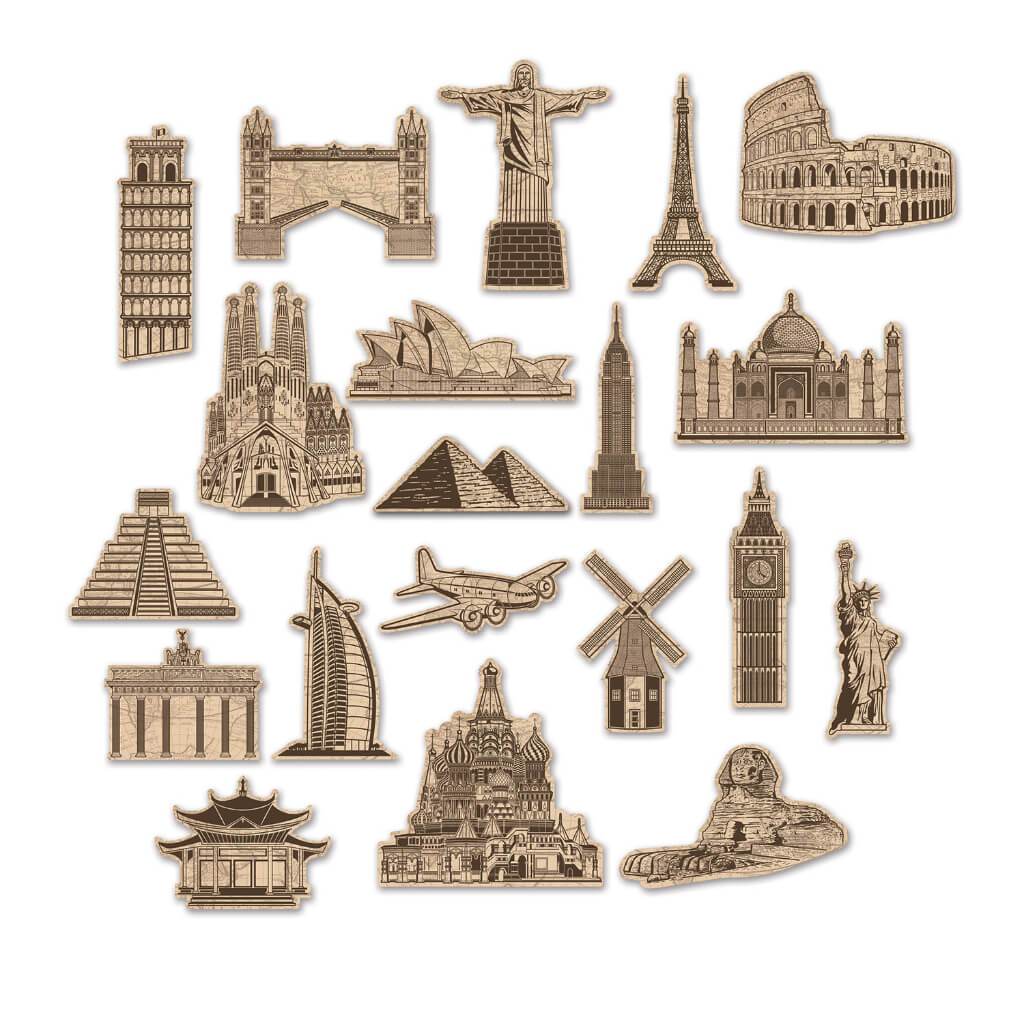 Around The World Cut-Outs 