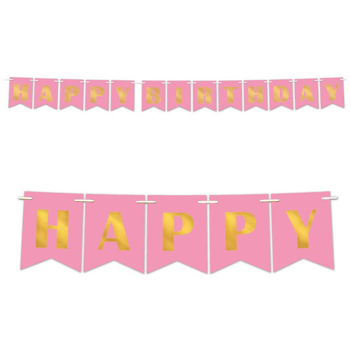 Streamer Foil Happy Birthday 