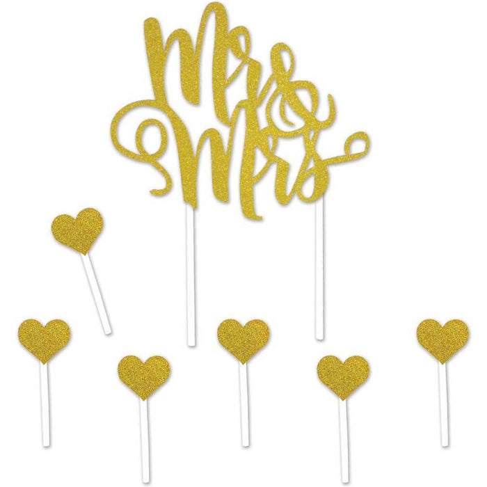 Mr & Mrs Cake Topper 