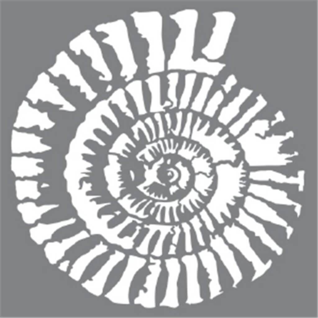 Stencil Fossil 8in x 8in