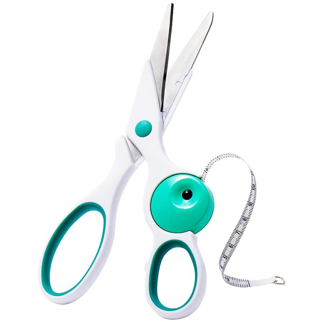 Tacony Measure &amp; Cut Scissors 9in 6pc Display Grey, Green &amp; Red