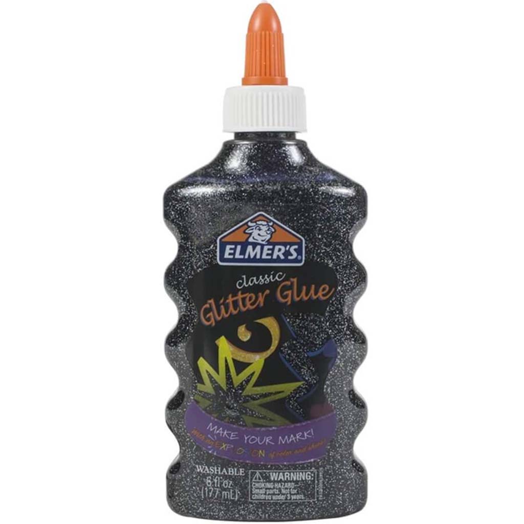 Elmer's Glitter Glue 6oz Black